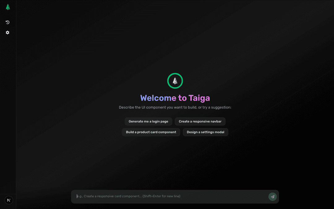 Taiga AI project screenshot